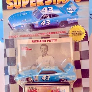 Vintage Richard Petty#43 Plymouth Racing Super Stars diecast car. NASCAR legend